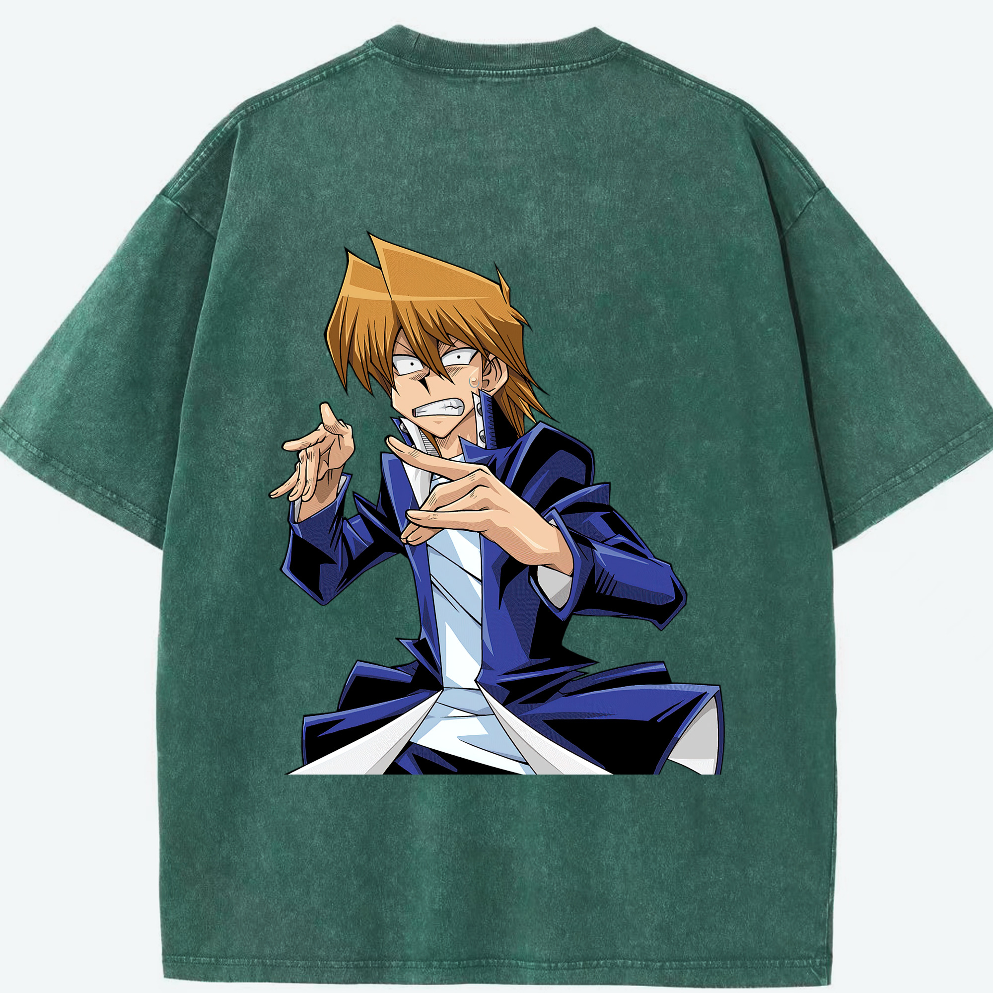 （画像用） 遊☆戯☆王 Yu-Gi-Oh! 綿100% ヴィンテージ風 半袖Tシャツ（背面プリント）